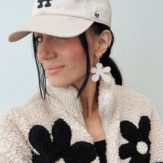Blank Canvas Poppy - Nickel & Suede
