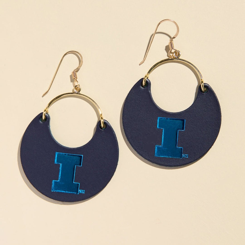 Blue University of Illinois Nina - Nickel & Suede
