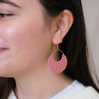 Blush Leopard Shimmer Nina - Nickel & Suede