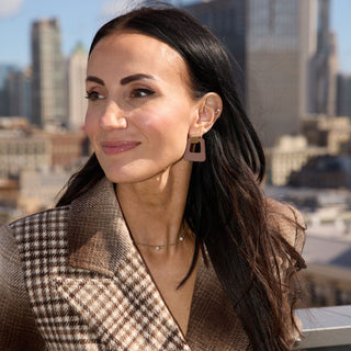 Brown Avery - Nickel & Suede