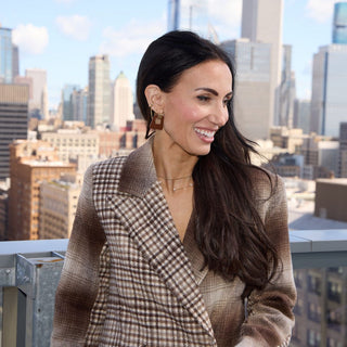 Brown Avery - Nickel & Suede