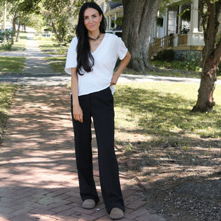 Brown Bandana Necklace - Nickel & Suede