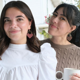 Burgundy Studded Harlow - Nickel & Suede