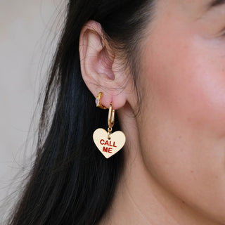 Buttercup Conversation Heart Quinn - Nickel & Suede