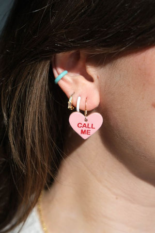 Cameo Conversation Heart Minis - Nickel & Suede