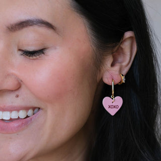 Cameo Conversation Heart Quinn - Nickel & Suede