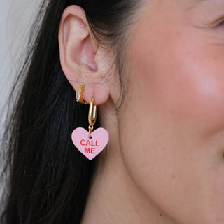 Cameo Conversation Heart Quinn - Nickel & Suede