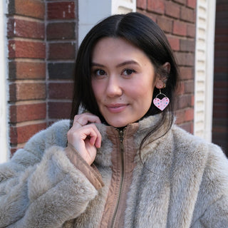 Cameo Jeweled Harlow - Nickel & Suede