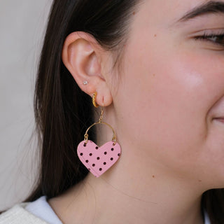 Cameo Polka Dot Lover - Nickel & Suede