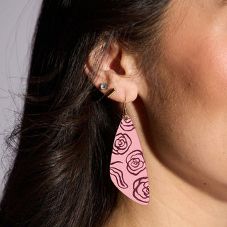 Cameo Rosette Evies - Nickel & Suede