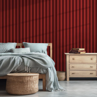 Candy Stripe Wallpaper - Nickel & Suede