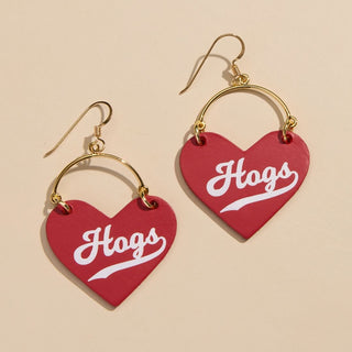 Cardinal University of Arkansas Hogs Lover - Nickel & Suede