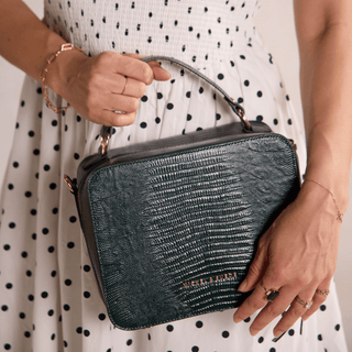 Cassetta Crossbody in Serrano - Nickel & Suede