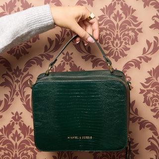 Cassetta Crossbody in Serrano - Nickel & Suede