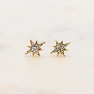 Celestial Studs - Nickel & Suede