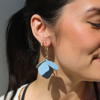 Chambray Margot - Nickel & Suede