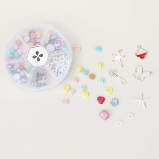 Charm and Bead Kit - Nickel & Suede