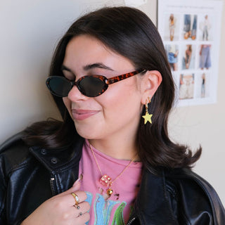 Chartreuse Tate - Nickel & Suede