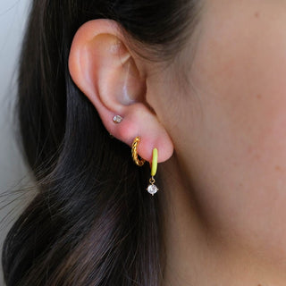 Citron Ellie Huggies - Nickel & Suede