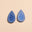 Cornflower Floral Stamp Post Teardrop