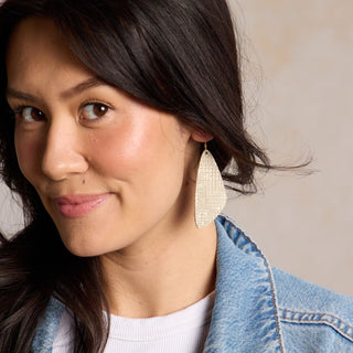 Cream Trellis Evie - Nickel & Suede