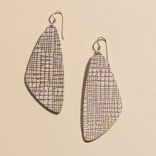 Cream Trellis Evie - Nickel & Suede