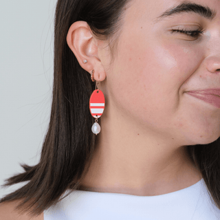 Crimson Buoy - Nickel & Suede