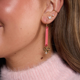 Crimson Shimmer Kate - Nickel & Suede