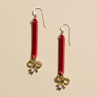 Crimson Shimmer Kate - Nickel & Suede