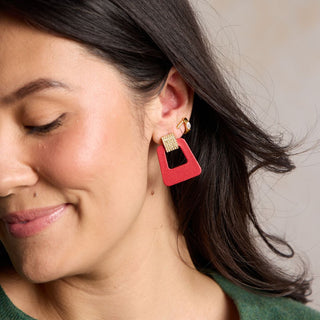 Crimson Shimmer Luxe Avery - Nickel & Suede