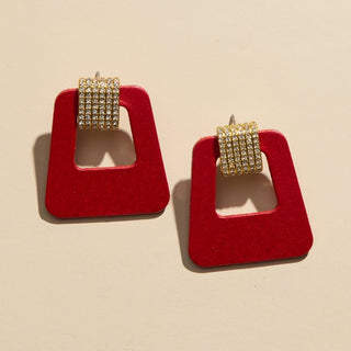 Crimson Shimmer Luxe Avery - Nickel & Suede