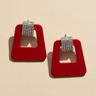 Crimson Shimmer Luxe Avery - Nickel & Suede