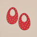 Crimson Shimmer Polka Dot