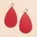 Crimson Shimmer Polka Dot