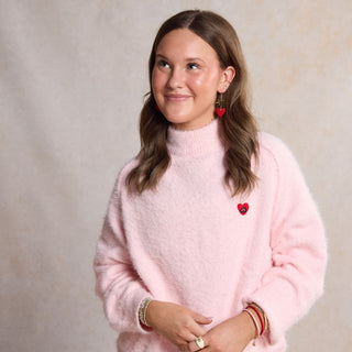 Crimson Shimmer Rowan - Nickel & Suede