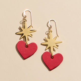 Crimson Shimmer Rowan - Nickel & Suede