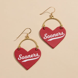 Crimson University of Oklahoma Sooners Lover - Nickel & Suede