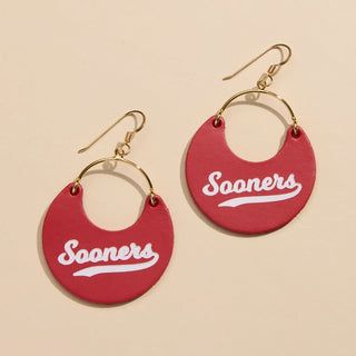 Crimson University of Oklahoma Sooners Nina - Nickel & Suede