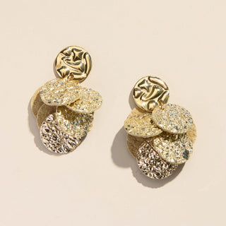 Crushed Gold Kasey - Nickel & Suede