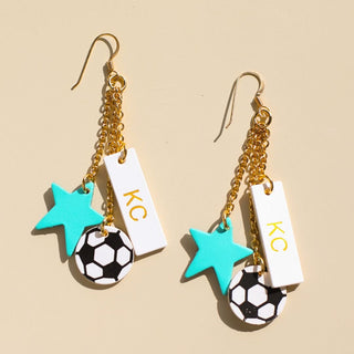 Current Commemorative Earrings - Nickel & Suede
