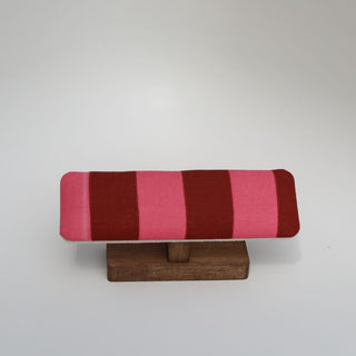 Custom Bracelet Display Stand - Nickel & Suede