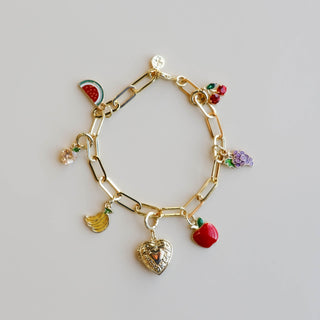 Custom Charm Bracelet NO. 3 - Nickel & Suede