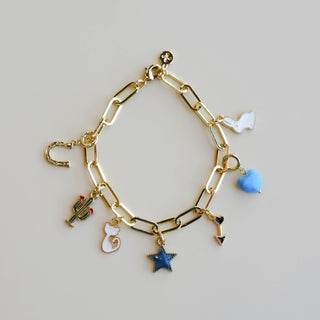 Custom Charm Bracelet NO. 4 - Nickel & Suede