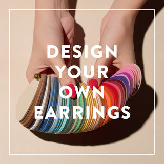 Custom Leather Earrings - Design Your Own - Nickel & Suede