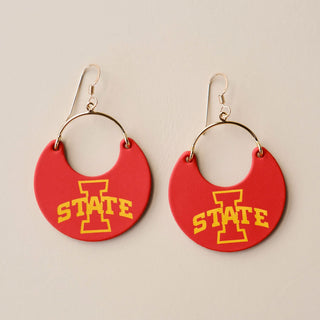 Cyclone Cardinal Iowa State University Ninas - Nickel & Suede