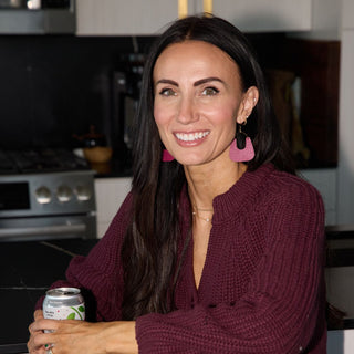 Dark Cherry Nora - Nickel & Suede