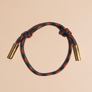 Desert Spice Cord Bracelet - Nickel & Suede