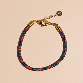 Desert Spice Minimalist Cord Bracelet - Nickel & Suede