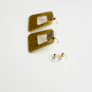 Disc Earring Backs (10pcs) - Nickel & Suede