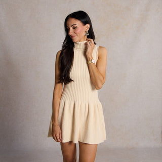 Ecru & Bronze Houndstooth Avery - Nickel & Suede